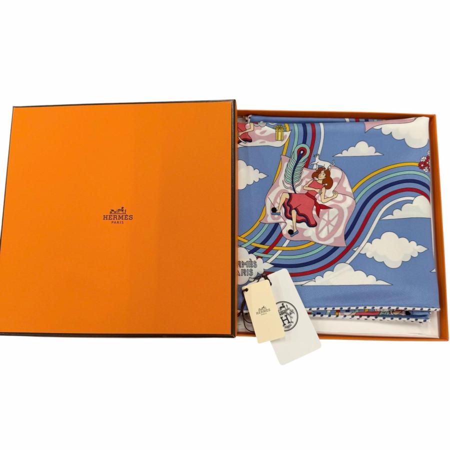 HERMES（エルメス） 未使用品☆HERMES カレ70 Carres Volants 空飛ぶ