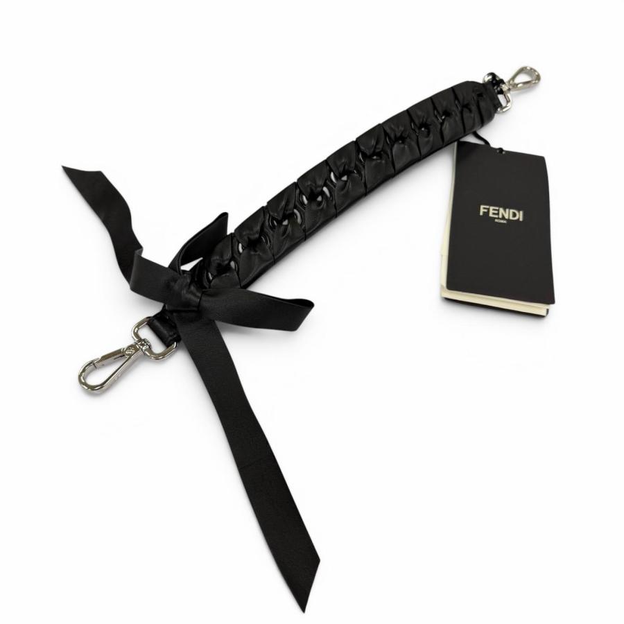 未使用級✨FENDI フェンディ ミニ ストラップユー ショルダー ロゴ レザー FENDI（フェンディ） 極美品☆FENDI ミニストラップユー レザー リボン
