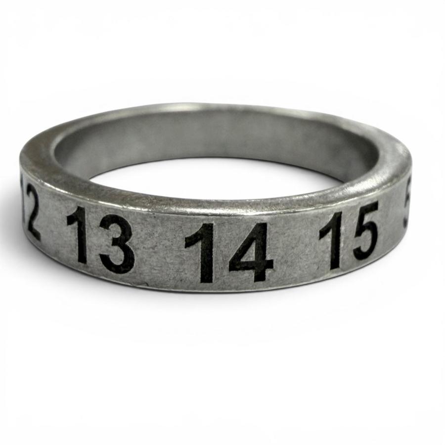 美品▼Maison Margiela 11 メゾンマルジェラ11 ナンバー ロゴ 925 リング 指輪 シルバー JP19.5号 伊製 重量5.3g メンズ アクセサリー 美品▽Maison Margiela 11 メゾンマルジェラ11 ナンバー ロゴ 925