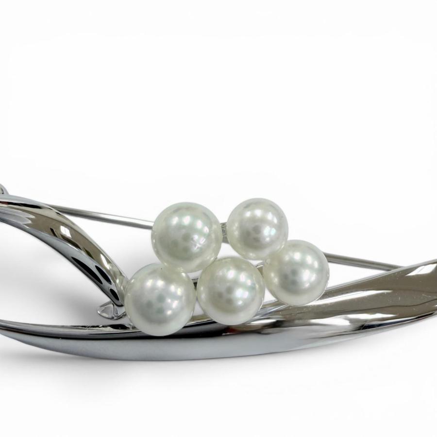 極美品☆MIKIMOTO ミキモト パール アコヤ真珠 ベビーパールブローチ 