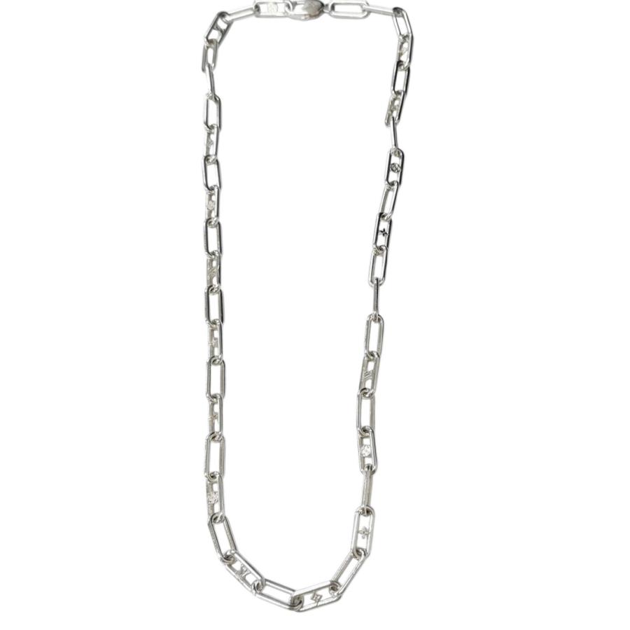 美品□LOUIS VUITTON ルイヴィトン 2024年製 M02488 スリーク モノグラム AG925 ネックレス シルバー イタリア製 重量46.1g メンズ LOUIS VUITTON（ルイ・ヴィトン） 美品□LOUIS VUITTON 2024年製