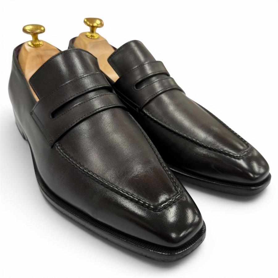 美品▽BERLUTI ベルルッティ アンディ デムジュール Uチップ レザー 