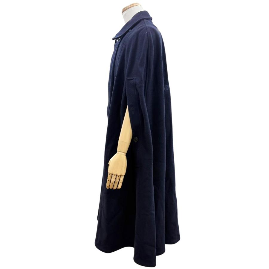 美品▼Yohji Yamamoto POUR HOMME ヨウジヤマモトプールオム HK-C34-156 ウールモッサマントコート ポンチョ ネイビー 3 正規品 メンズ 美品▽Yohji Yamamoto POUR HOMME ヨウジヤマモトプールオム HK-C34