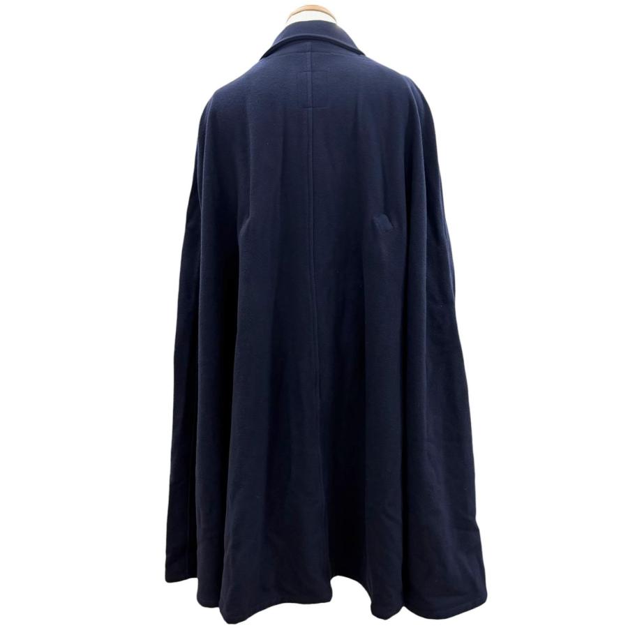 美品▼Yohji Yamamoto POUR HOMME ヨウジヤマモトプールオム HK-C34-156 ウールモッサマントコート ポンチョ ネイビー 3 正規品 メンズ 美品▽Yohji Yamamoto POUR HOMME ヨウジヤマモトプールオム HK-C34