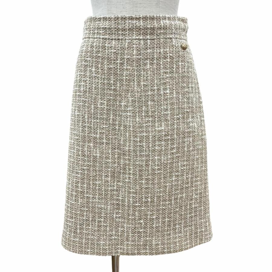 △美品 CHANEL/シャネル ツイード タイトスカート チェック W