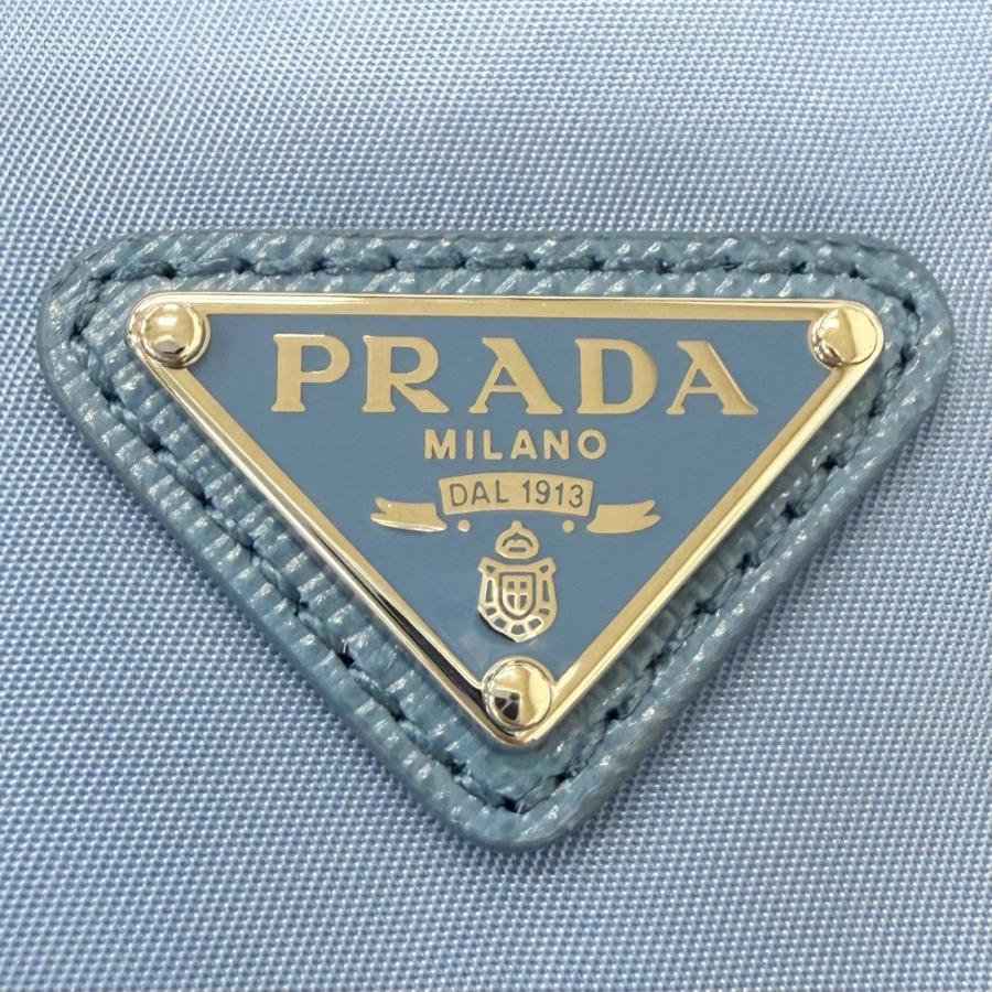 【未使用】極美品 PRADA ポーチ トライアングルロゴ ナイロン 白タグ PRADA（プラダ） 極美品□PRADA 1NS369 トライアングルロゴ Re-Nylon