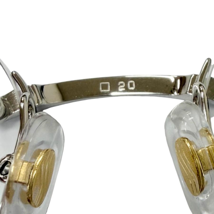 Cartier　フランス製　フルリム メタルオーバル　メガネ Cartier（カルティエ） 美品□Cartier サントス ドゥ リムレス