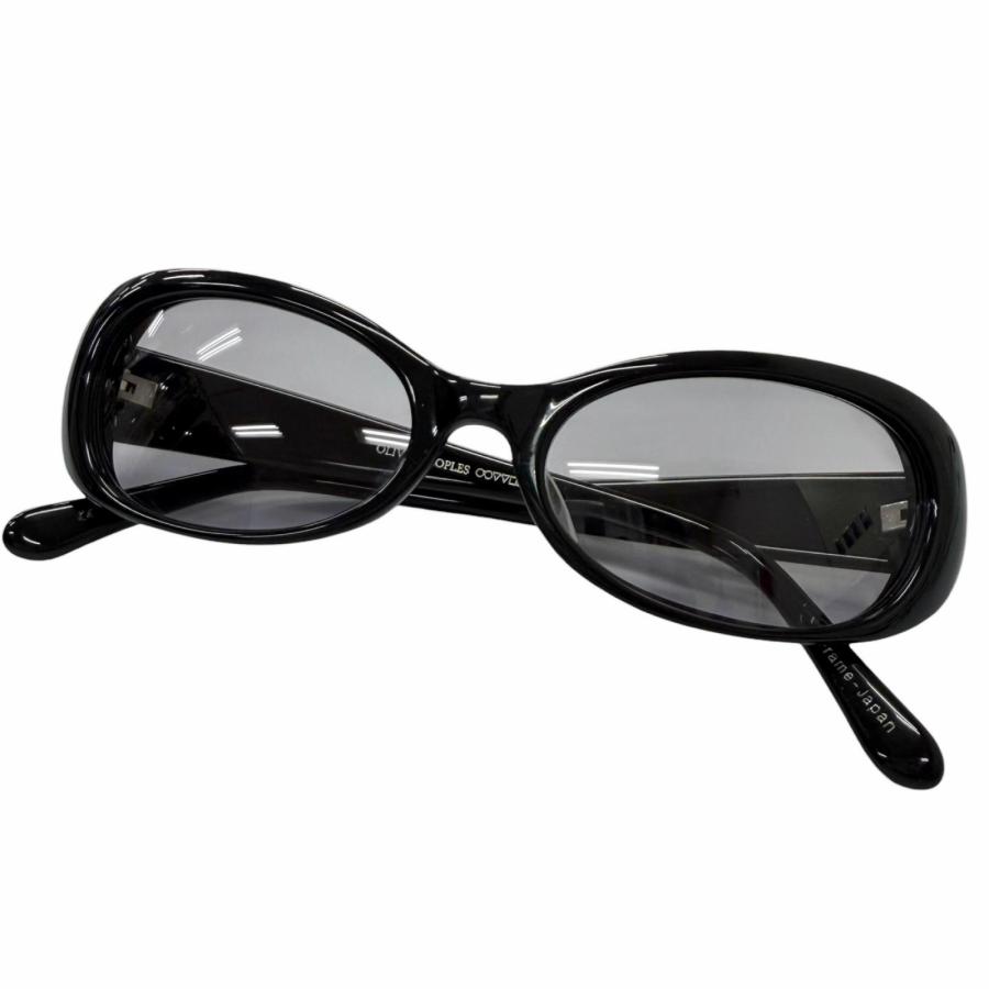 美品□OLIVER PEOPLES オリバーピープルズ Grace オーバルレンズ サングラス アイウェア ブラック 52□17-138 メンズ オススメ◎ OLIVER PEOPLES（オリバーピープルズ） 美品□OLIVER PEOPLES Grace