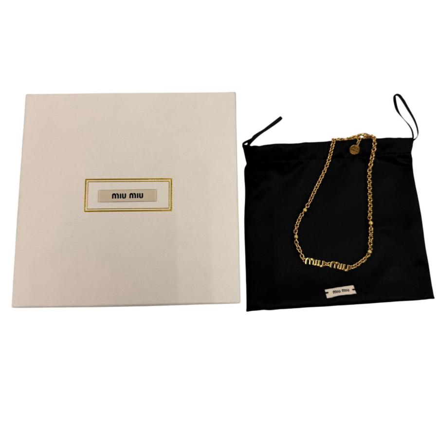 miu miu（ミュウミュウ） 美品☆MIUMIU 5IC059 ロゴ チェーン