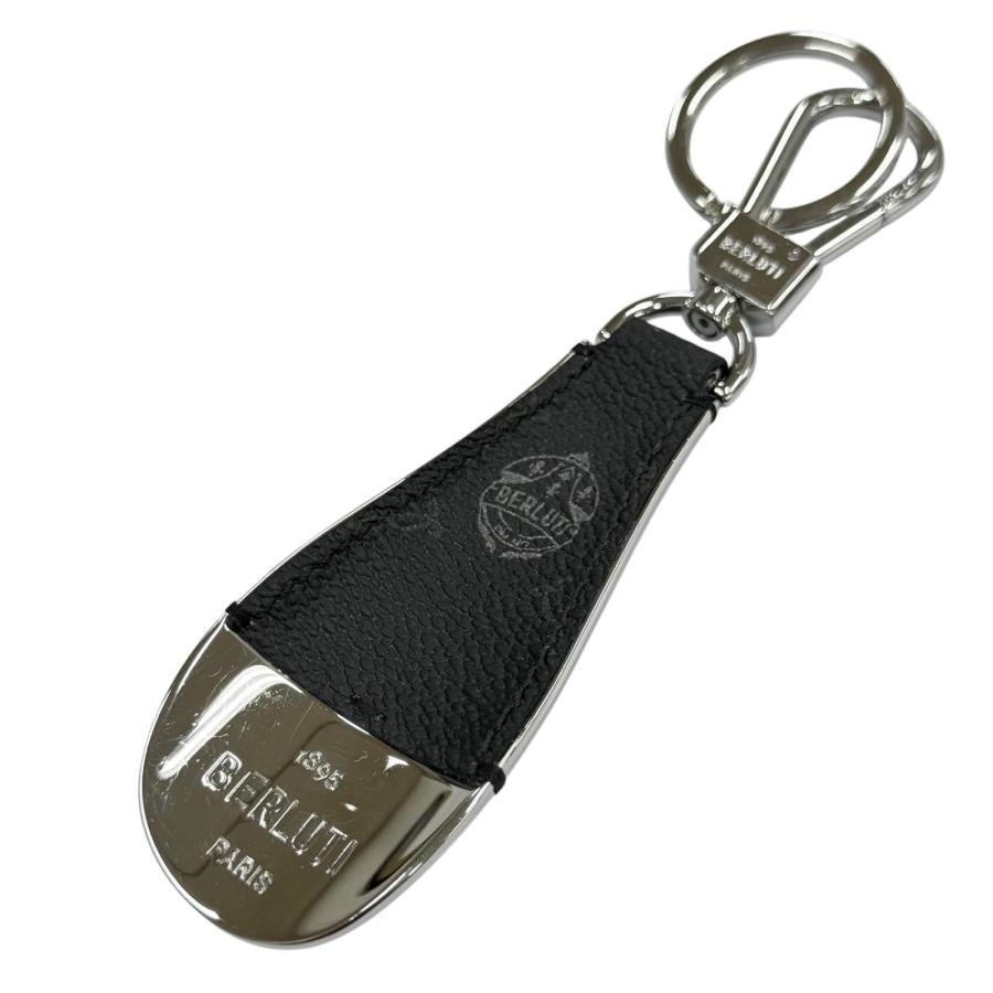 ベルルッティ Berluti キーリング 靴ベラ キーホルダー 美品▽BERLUTI ベルルッティ レザーコンビ シューホーン 靴ベラ