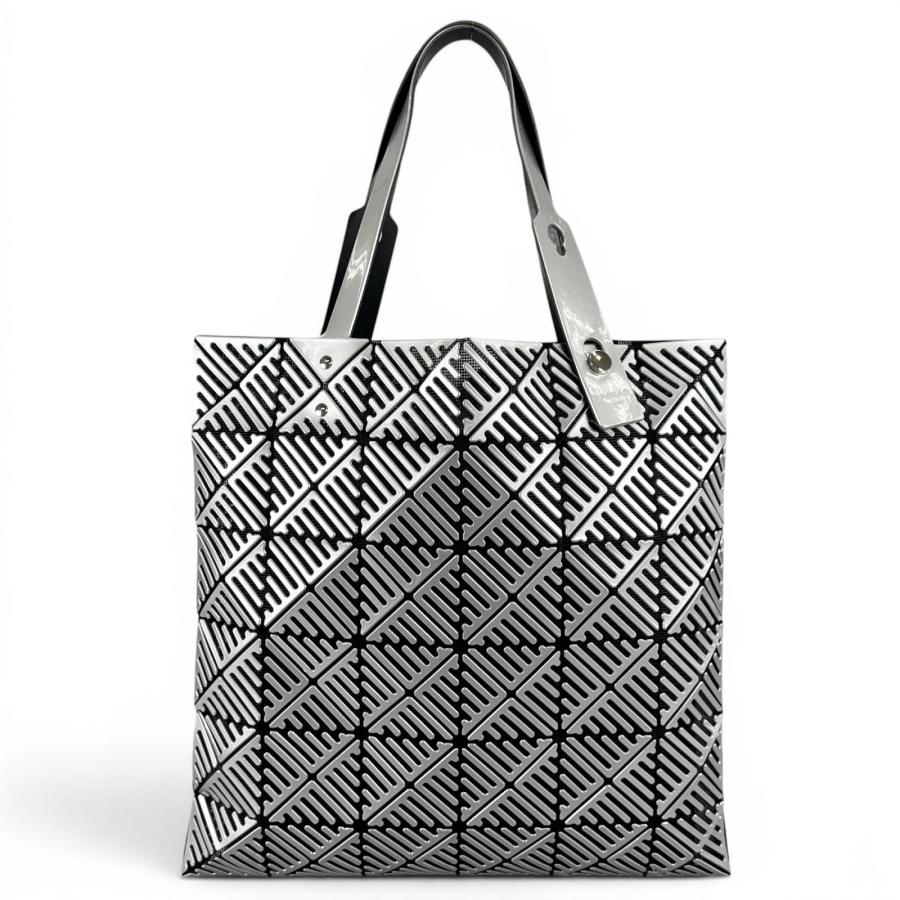 상태매우좋음 ▲BAOBAO ISSEY MIYAKE 바오바오 이세이미야케 BB81-AG831 희귀 디자인 토트 백 실버 일본제 정규품 여성