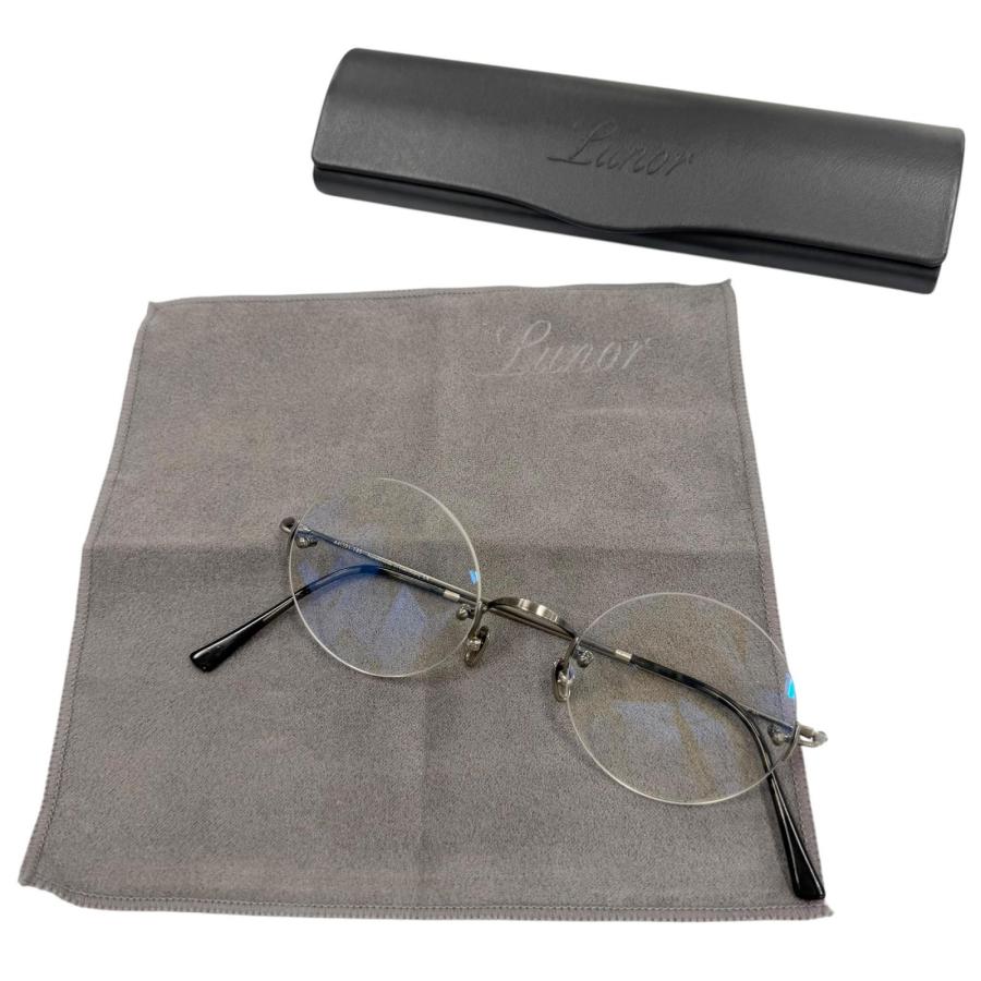 美品▽Lunor ルノア Classic ROUND テンプルメタル ツーポイント