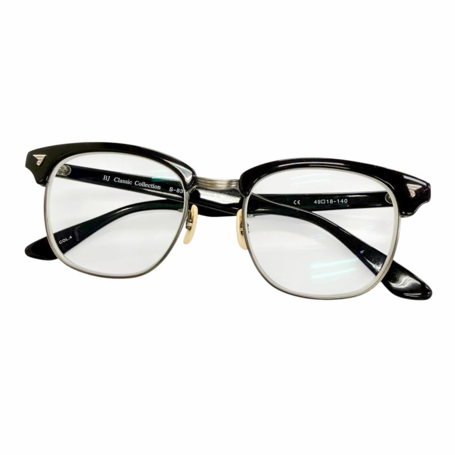 良品△BJ CLASSIC COLLECTION ビージェークラシックコレクション S-831 SIRMONT サーモント ブロー メガネ ブラック 49□18-140 度入り 良品△BJ CLASSIC COLLECTION ビージェークラシックコレクション S-831