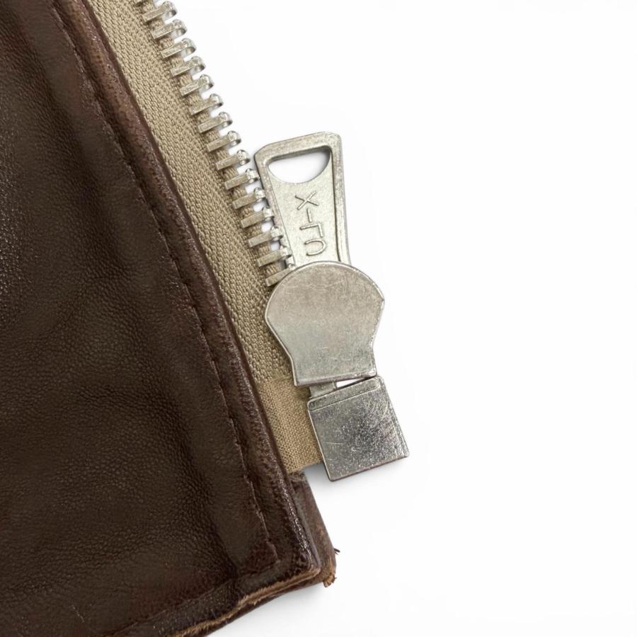 良品△Lewis Leathers ルイスレザー 391 ライトニング タイトフィット シープスキン ダブルライダースジャケット ブラウン 36 メンズ | Lewis Leathers | 06