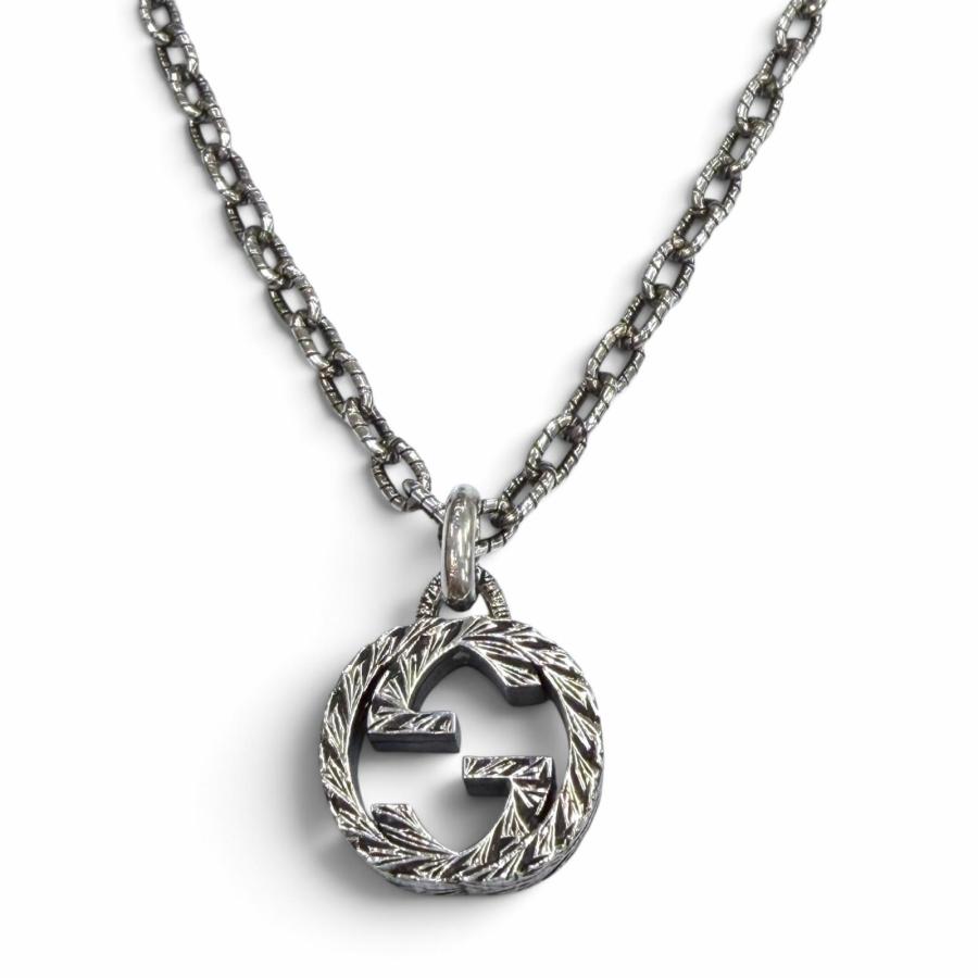 GUCCI（グッチ） 美品▽GUCCI 455307 インターロッキングG アラベスク