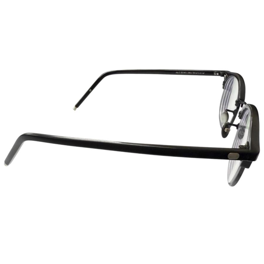 美品□EYEVAN アイヴァン no.1 IV SV925 サーモントブロー メガネ 眼鏡