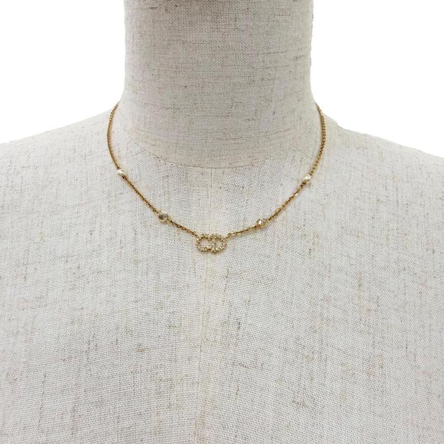 ✨付属品有・美品✨DIOR ClairDLune ストーン ネックレス ゴールド 極美品☆Christian Dior クリスチャンディオール Clair D Lune クレア