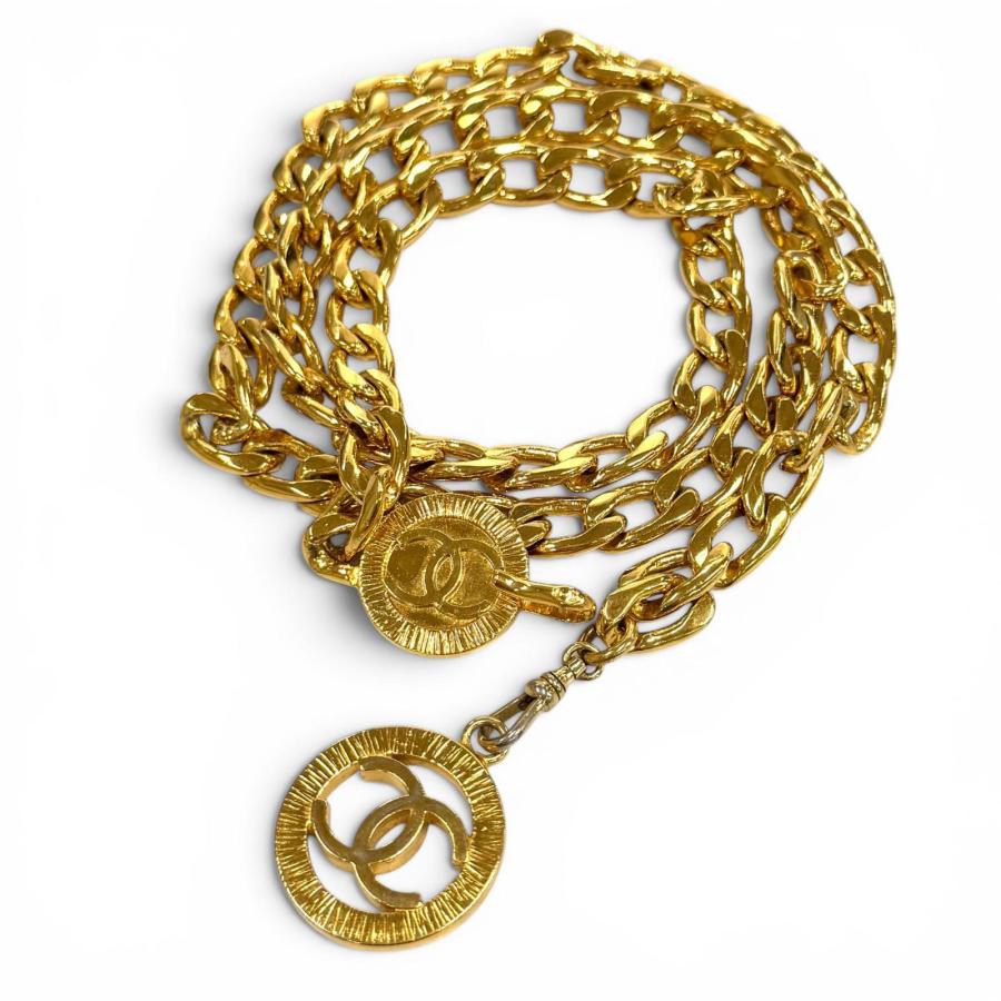 【美品】シャネル CHANEL ベルト ココマーク ヴィンテージ　チェーンベルト CHANEL（シャネル） 美品☆CHANEL ヴィンテージ ココマーク チェーン