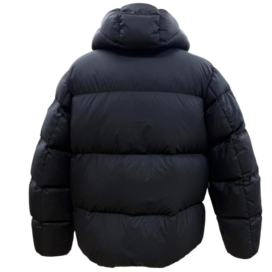 極美品▼MONCLER モンクレール 24-25AW MASAC ロゴワッペン フーデッド ZIP ダウンジャケット 4 正規品 メンズ ガーメント・ハンガー付き MONCLER（モンクレール） 極美品▽MONCLER 24-25AW MASAC ロゴワッペン