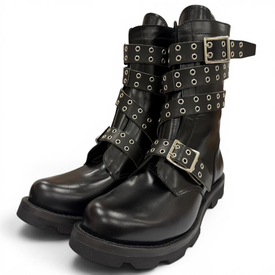 未使用品▽ORIMI オリミ 26SS STRAPPED BIKER BOOTS レザー ベルト 