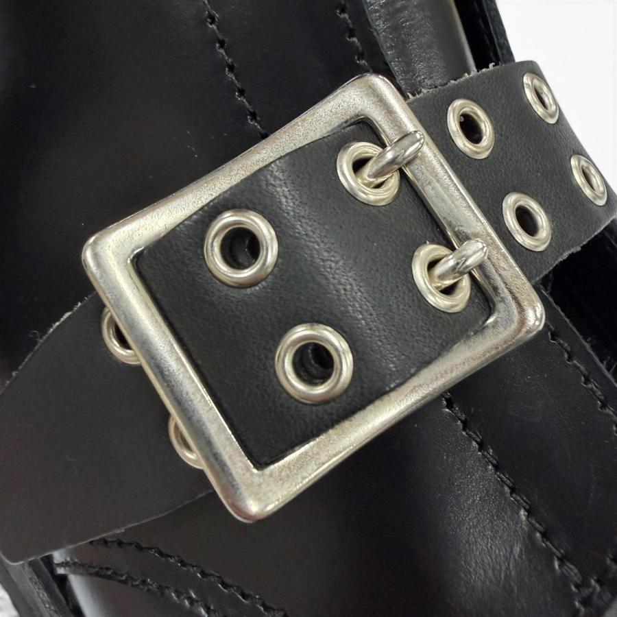 定価17万 42 orimi 26ss 3way ベルト　ブーツ 未使用品▽ORIMI オリミ 26SS STRAPPED BIKER BOOTS レザー ベルト