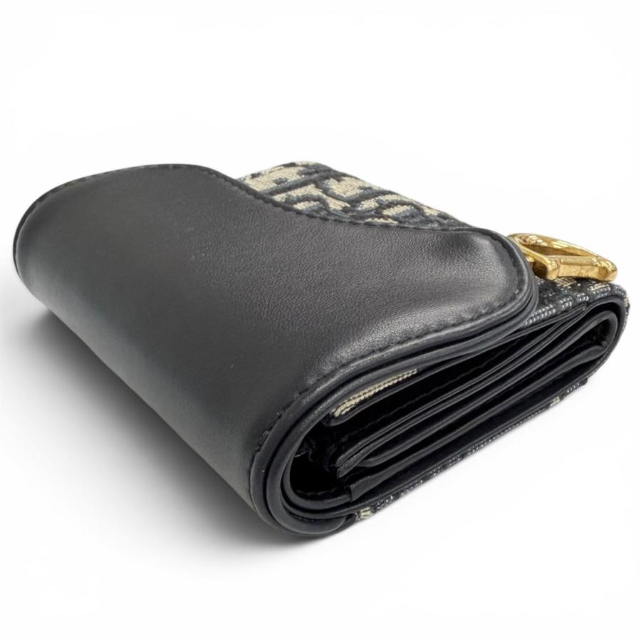 極美品△Christian Dior クリスチャンディオール Saddle Lotus