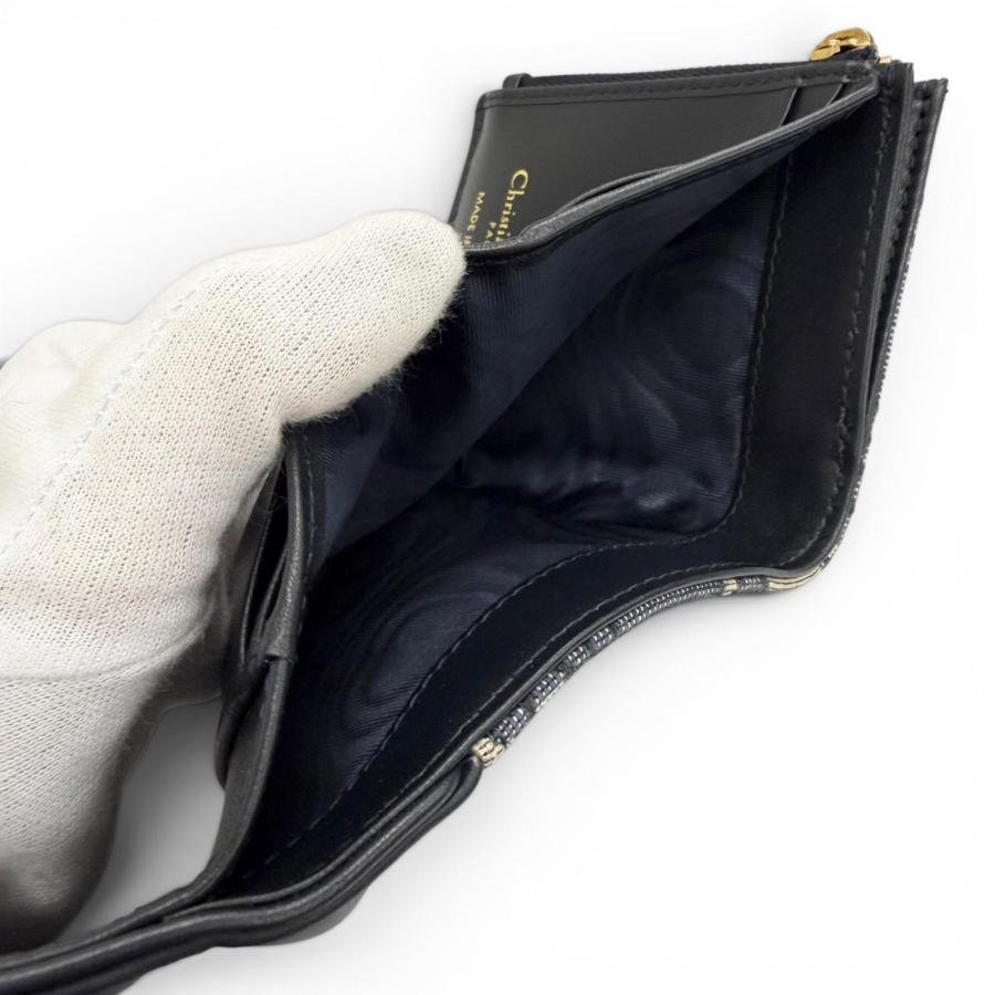 極美品△Christian Dior クリスチャンディオール Saddle Lotus