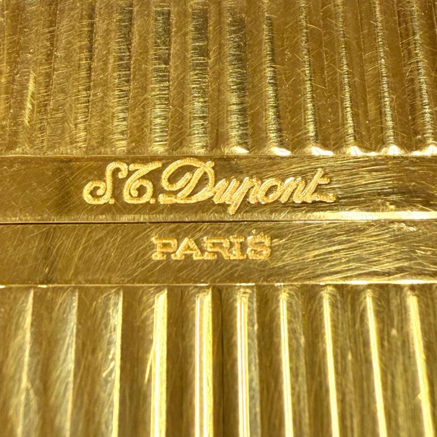 美品◇Dupont デュポン ライン2 ストライプ柄 スクエア ローラー式