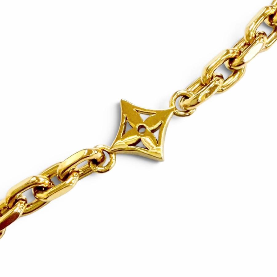 極美品△LOUIS VUITTON ルイヴィトン M02740 チェーン LVユアーズ モノグラムフラワー ネックレス ゴールド 伊製 メンズ 箱・保存袋付き LOUIS VUITTON（ルイ・ヴィトン） 極美品△LOUIS VUITTON M02740