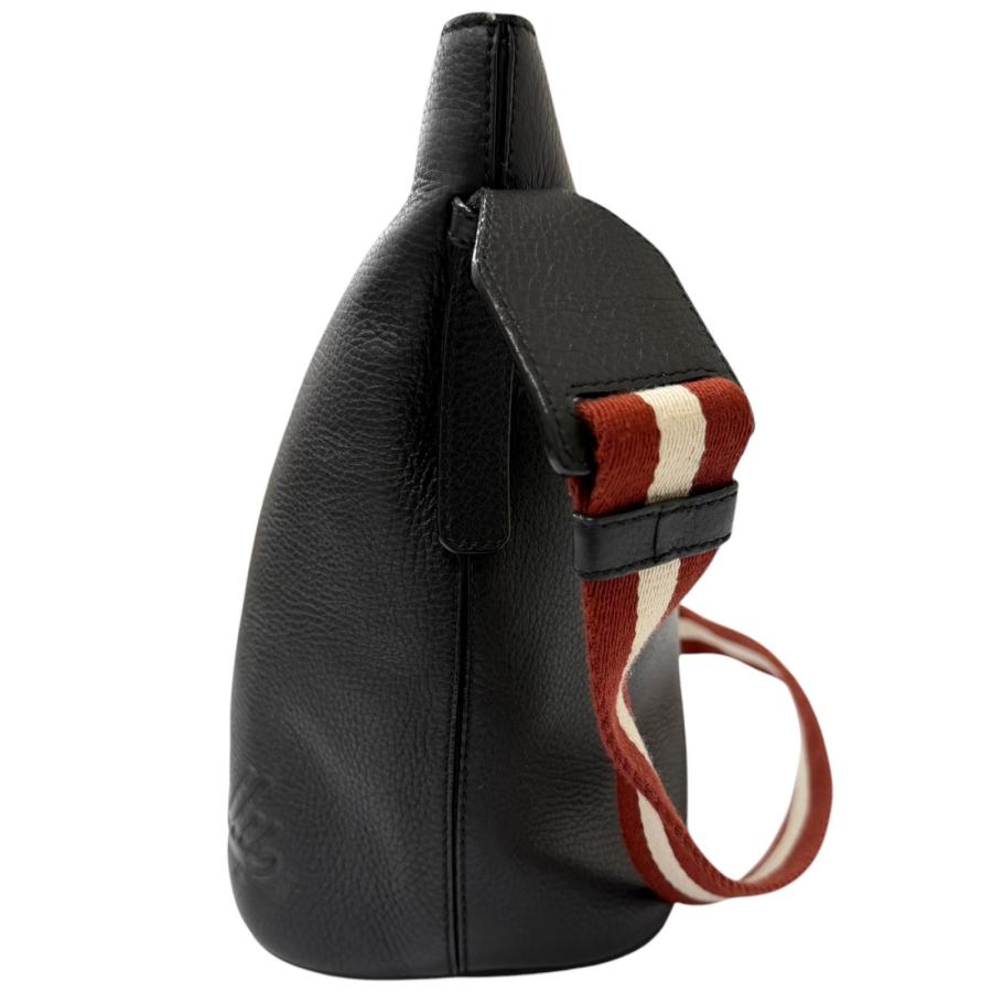 Bally（バリー） 極美品□BALLY レザー バリーストライプ ロゴ型押し