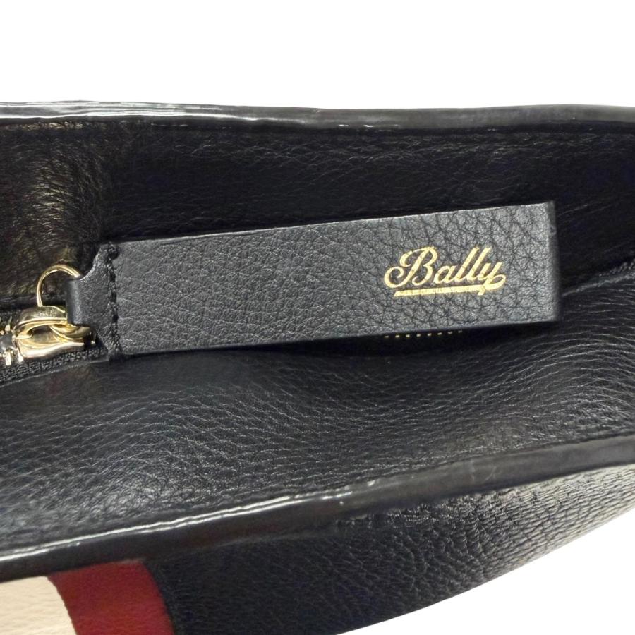 Bally（バリー） 極美品□BALLY レザー バリーストライプ ロゴ型押し