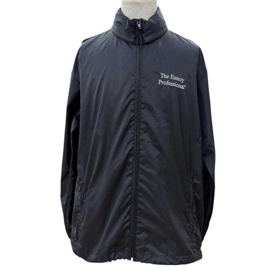 極美品▼ENNOY エンノイ 22SS SS22BRENJK01LV Nylon Packable Jacket ロゴ刺繍 フード入り ジップアップ ナイロンジャケット  ブラック M 極美品▽ENNOY エンノイ 22SS SS22BRENJK01LV Nylon Packable Jacket