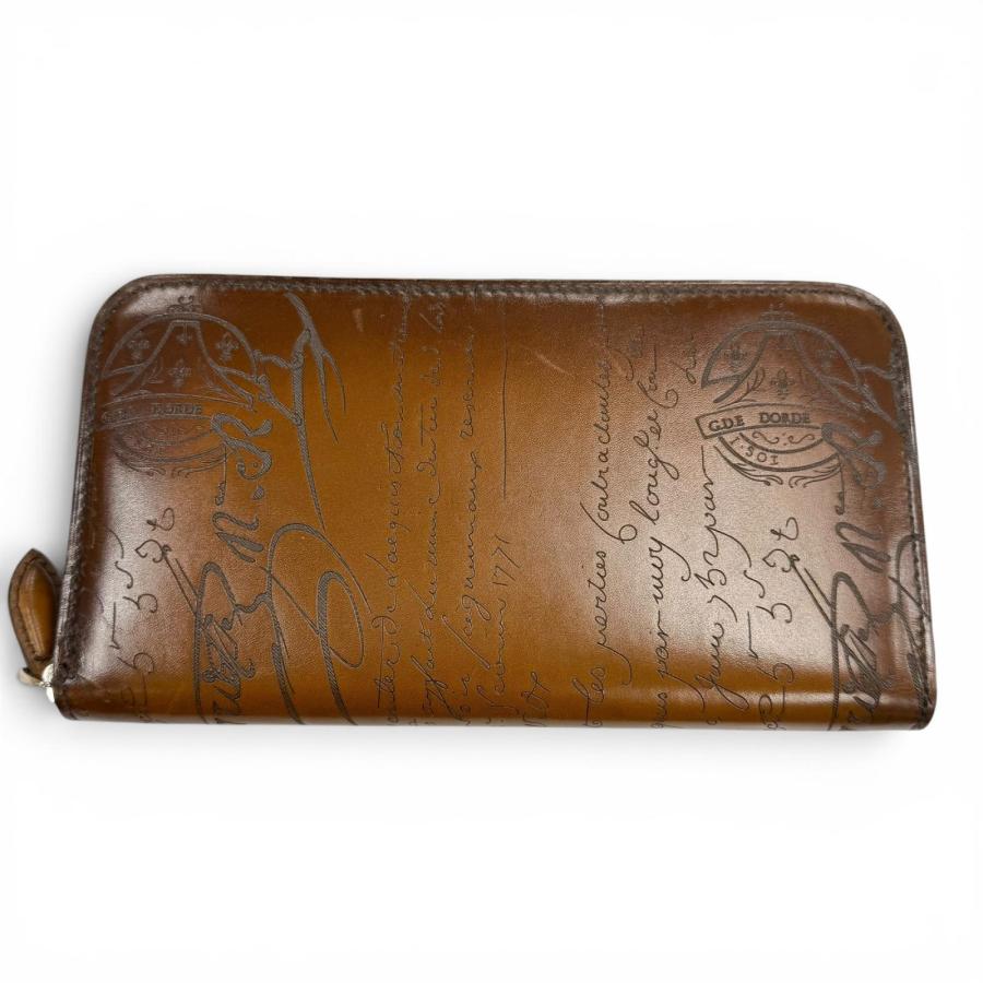 極美品▽BERLUTI ベルルッティ イタウバ レザー 現行品 カリグラフィ