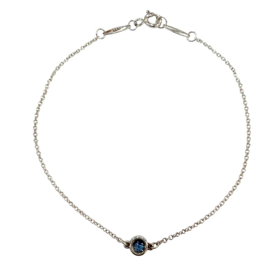 【美品】Tiffany バイザヤード ブレスレット アクアマリン Ag925 TIFFANY&Co.（ティファニー） 美品☆TIFFANY&Co. エルサペレッティ