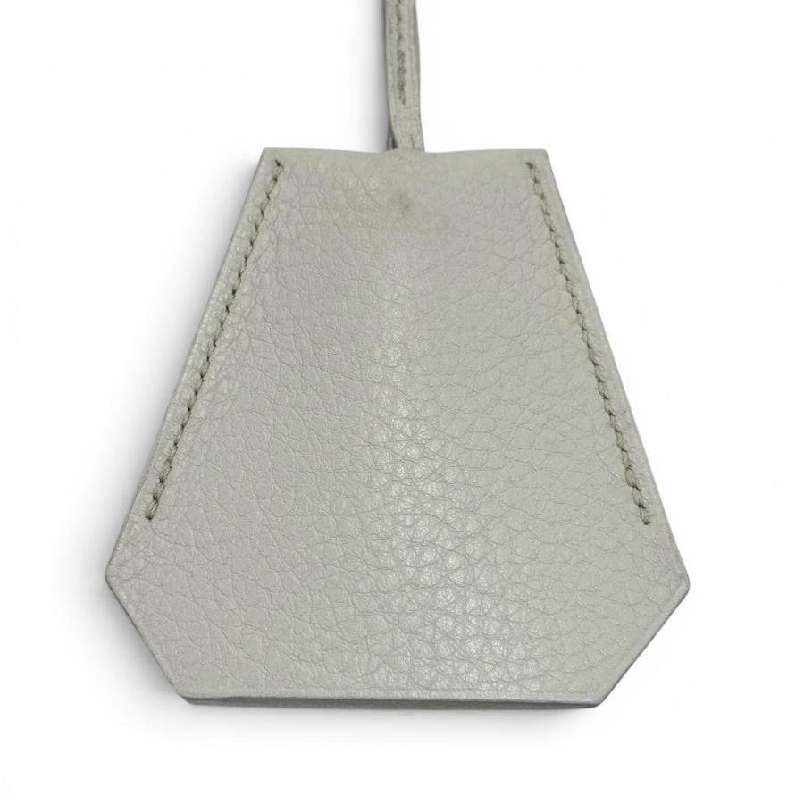 美品▼HERMES エルメス ヴィンテージ レザー シルバー金具 マルジェラ期 クロシェット ネックレス オレンジ □D刻印 フランス製 メンズ HERMES（エルメス） 美品▽HERMES ヴィンテージ レザー シルバー金具