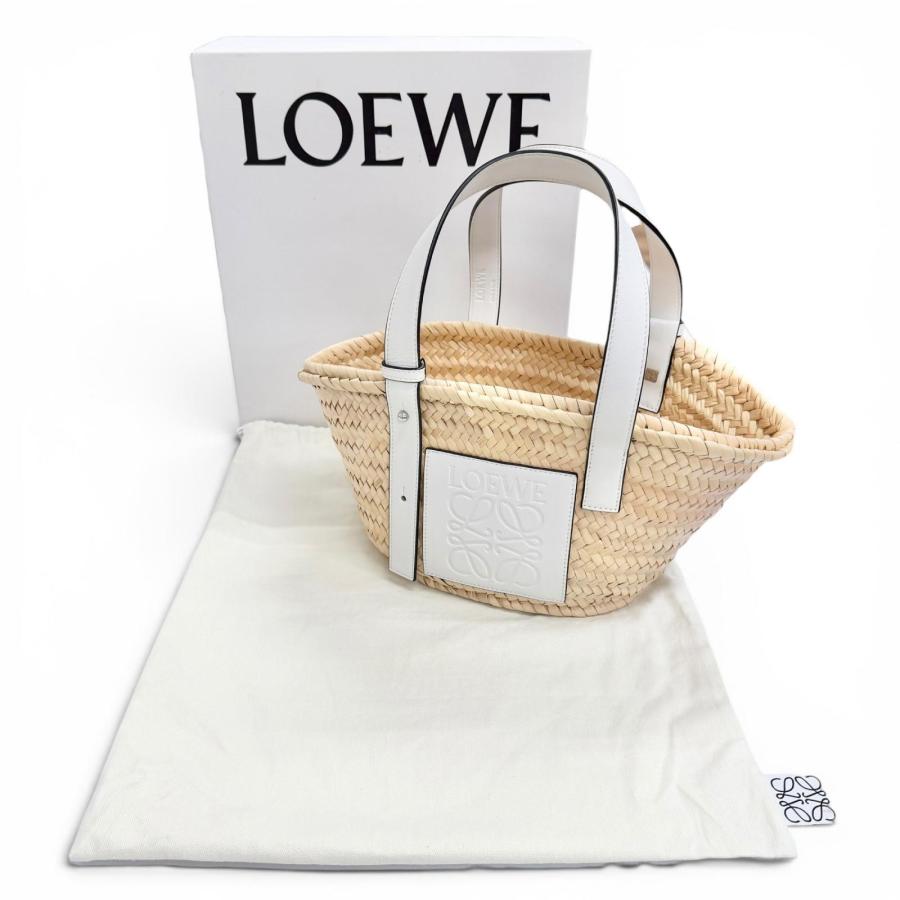 LOEWE（ロエベ） 極美品△LOEWE A223S93X04 バスケットバッグ スモール 