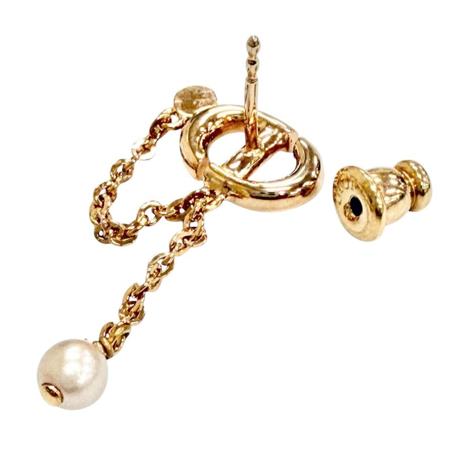 極美品△Christian Dior クリスチャンディオール CDNavy ライン