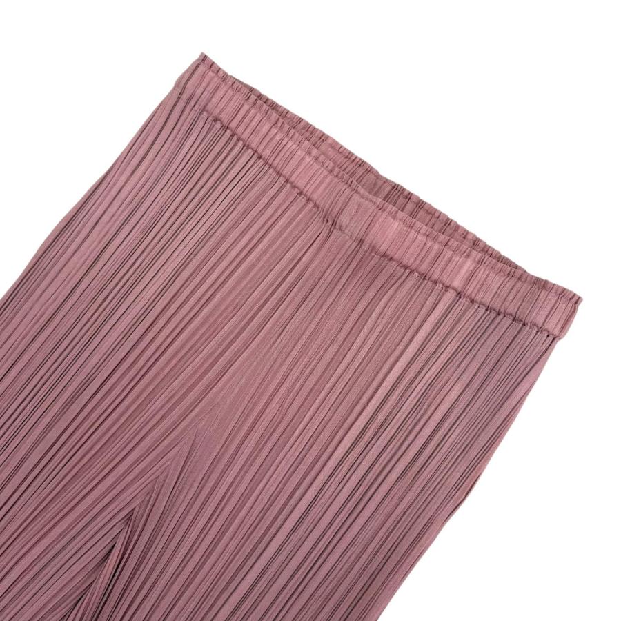 PLEATSPLEASE イッセイミヤケ フレアーワイドパンツ ピンク 2 PLEATS