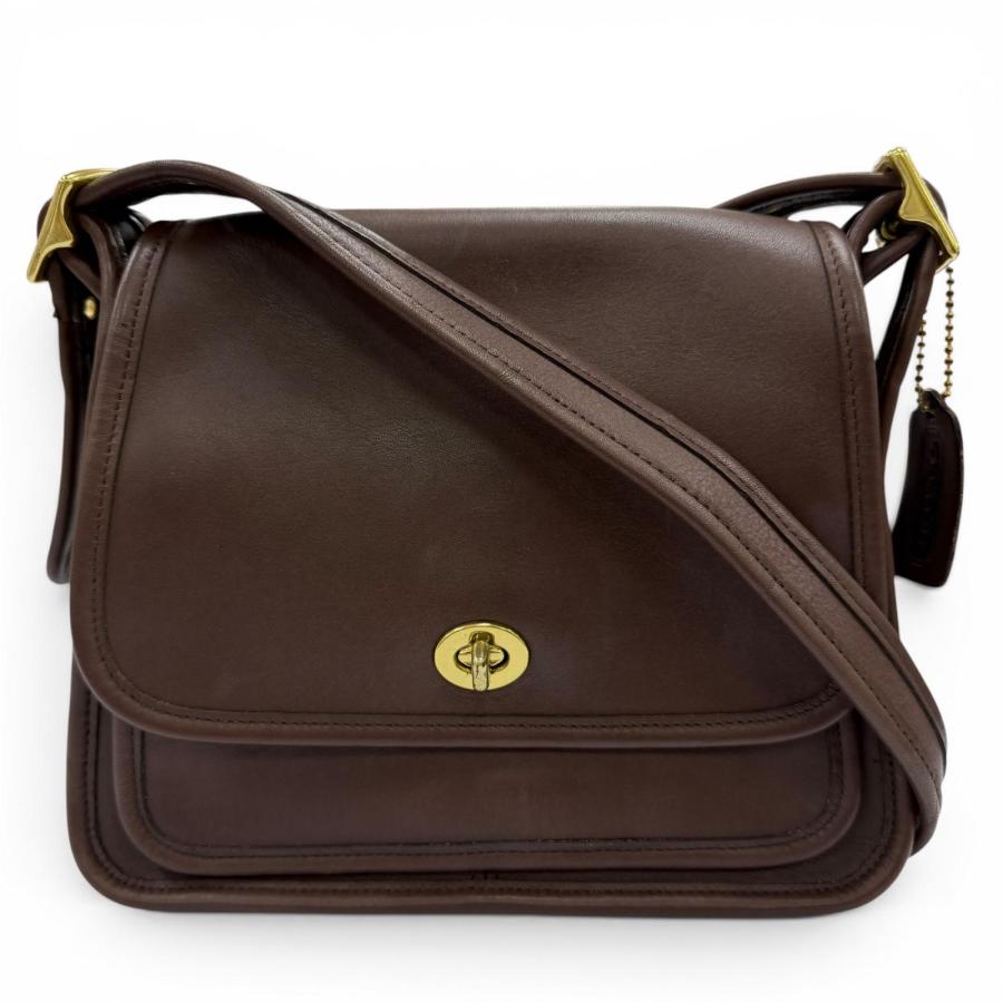 良品✨コーチ ショルダーバッグ グラブタンレザー 黒 ターンロック 9061 COACH（コーチ） 良品☆COACH ヴィンテージ 9061 オールドコーチ