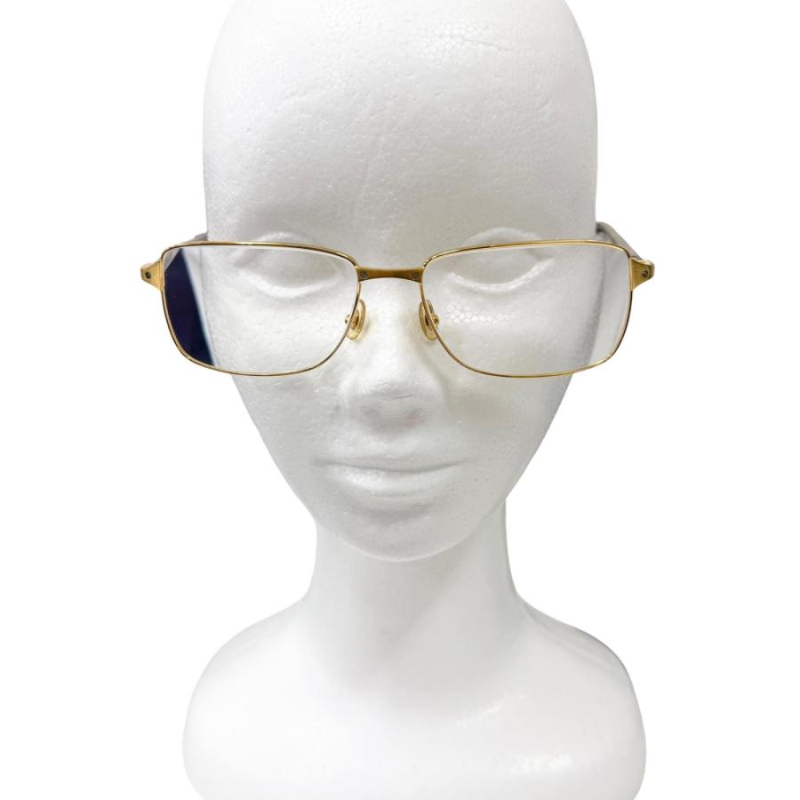 美品□Cartier カルティエ CT0040O-001 べっこう柄 サントス ドゥ カルティエ スクエア メガネ 眼鏡 ゴールド 55□16-140 フランス製 Cartier（カルティエ） 美品□Cartier CT0040O-001 べっこう柄