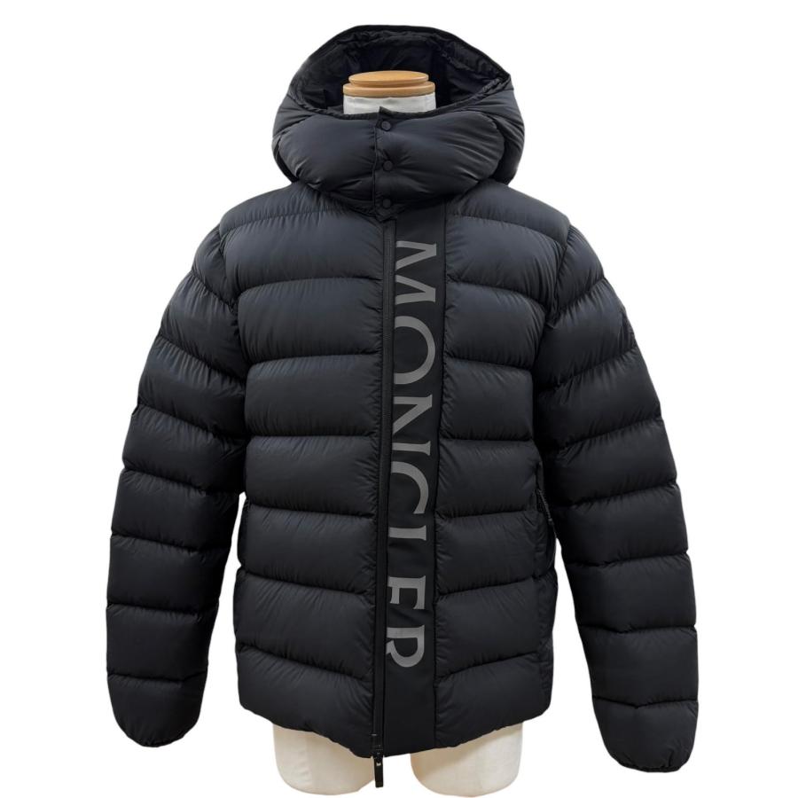 極美品▼MONCLER モンクレール 2023年製 UME フーデッド ダブルジップアップ ダウンジャケット ブラック 2 正規品 メンズ ハンガー付き MONCLER（モンクレール） 極美品▽MONCLER 2023年製 UME フーデッド