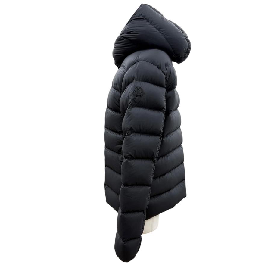 極美品▼MONCLER モンクレール 2023年製 UME フーデッド ダブルジップアップ ダウンジャケット ブラック 2 正規品 メンズ ハンガー付き MONCLER（モンクレール） 極美品▽MONCLER 2023年製 UME フーデッド