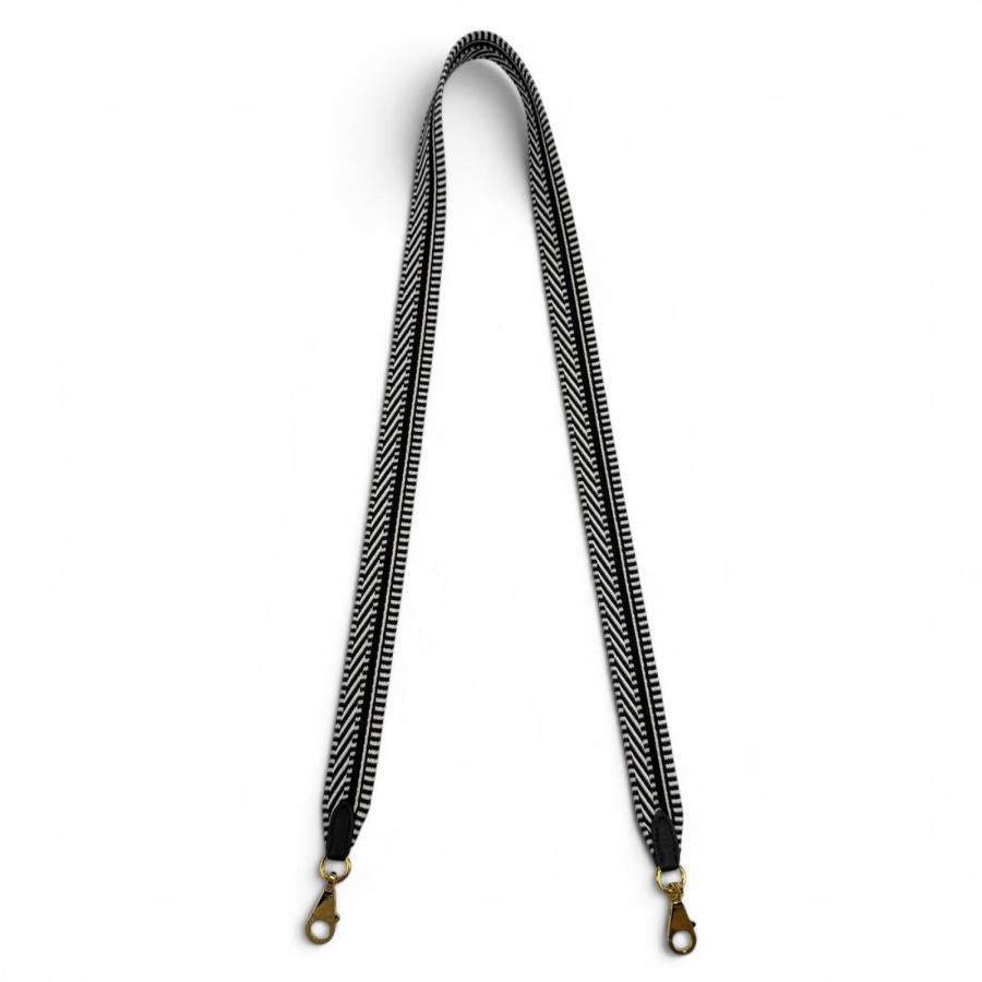 HERMES バンドリエール　ゴールド金具ブラック ホワイト HERMES（エルメス） 美品☆HERMES バンドリエール サングル カヴァル