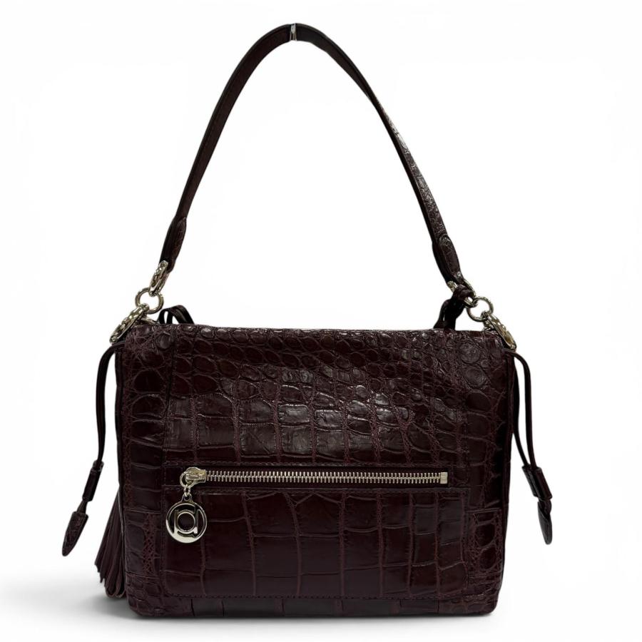 美品 BEAUGRAND ボーグラン クロコダイル バッグ 2WAY JRA認定 極美品☆BEAUGRAND ボーグラン クロコダイル JRAタグ付 2WAY