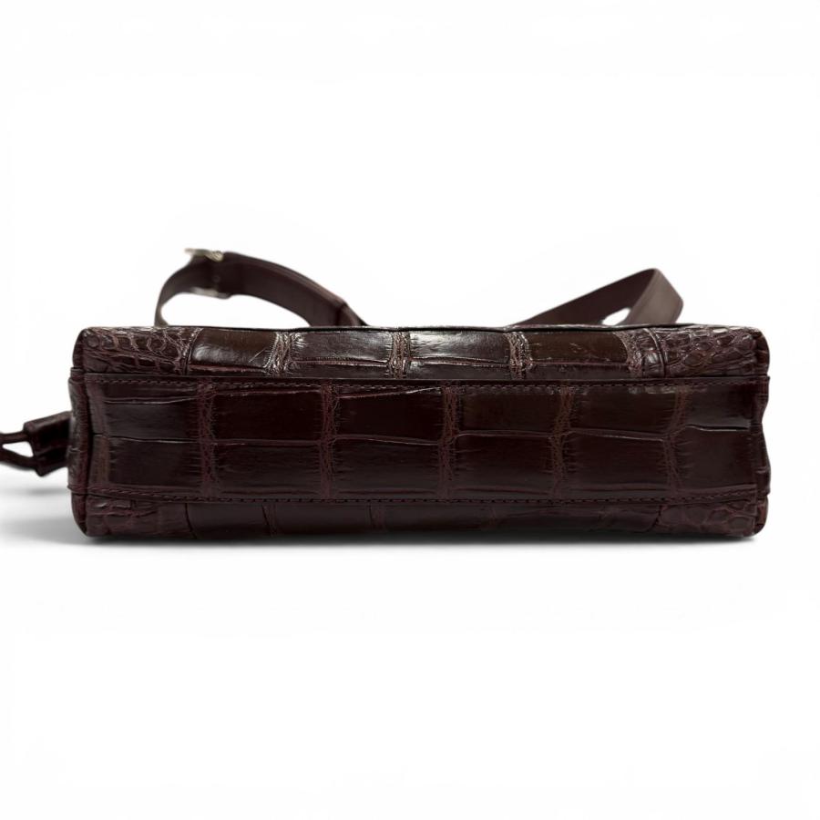 美品 BEAUGRAND ボーグラン クロコダイル バッグ 2WAY JRA認定 極美品☆BEAUGRAND ボーグラン クロコダイル JRAタグ付 2WAY
