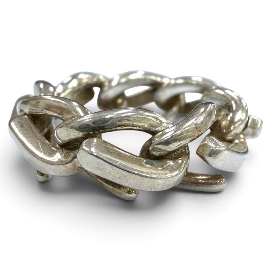 極美品✨ ティファニー リング 指輪 シグネチャー AG925 #14 TIFFANY&Co.（ティファニー） 美品▽TIFFANY&Co. フォージ リンク