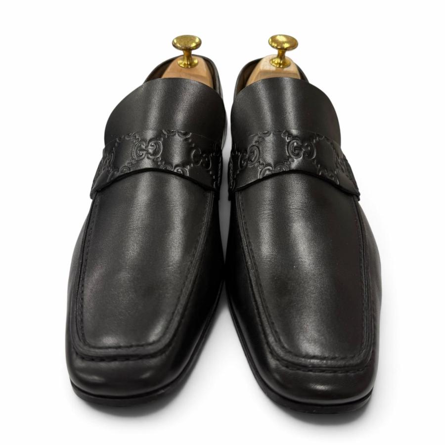GUCCI（グッチ） 美品▽GUCCI GGエンボス Uチップ レザーシューズ