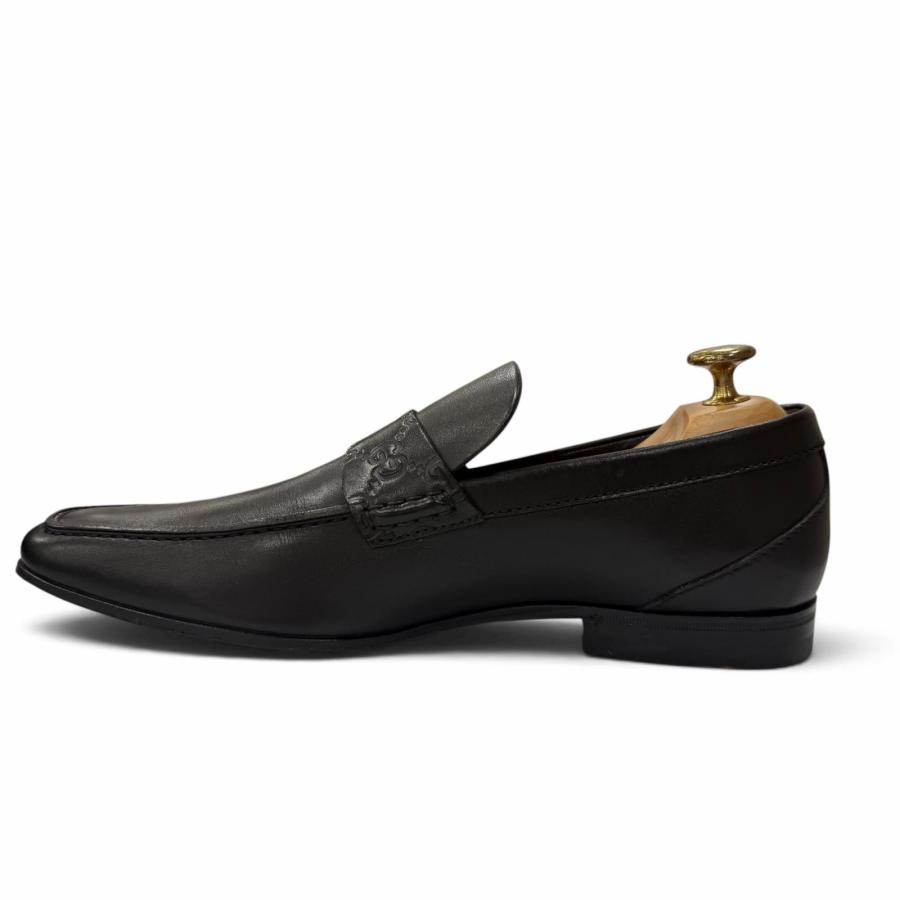 GUCCI（グッチ） 美品▽GUCCI GGエンボス Uチップ レザーシューズ