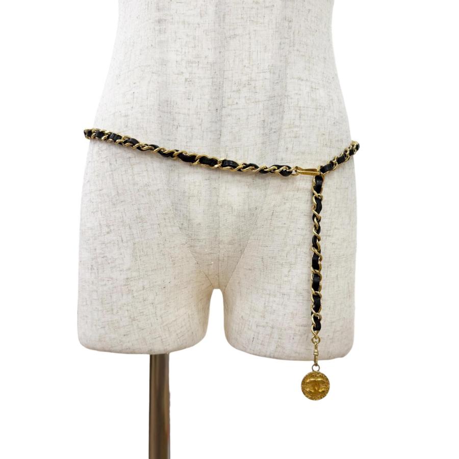 CHANELシャネル　チェーンベルト　メダル チャームココマーク　GP CHANEL（シャネル） 良品△CHANEL ヴィンテージ ココマークメダル