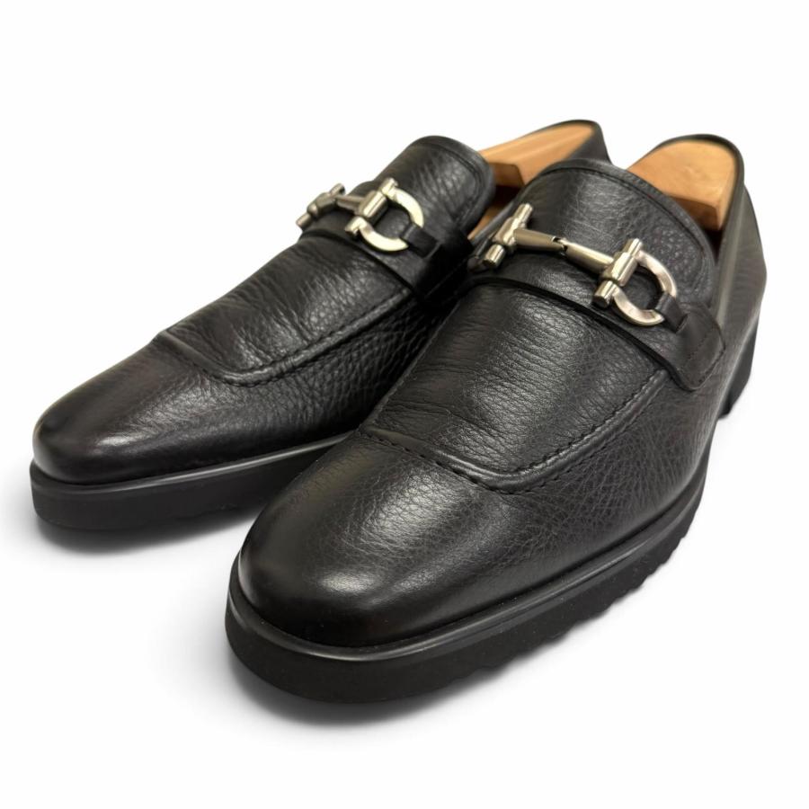 美品□Salvatore Ferragamo サルヴァトーレフェラガモ レザー ダブル